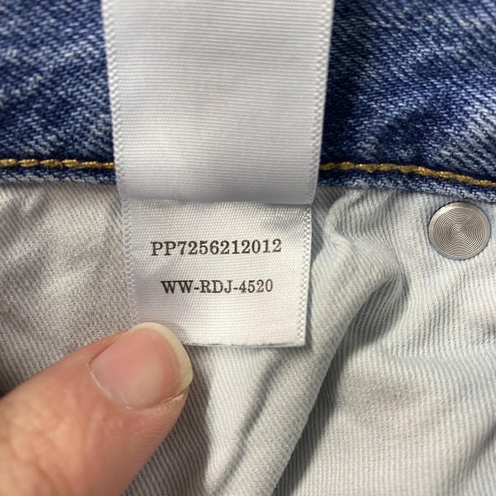 Everlane 90s Cheeky Jeans Womens 27 Blue High Rise Straight Denim Button Fly - Picture 8 of 14
